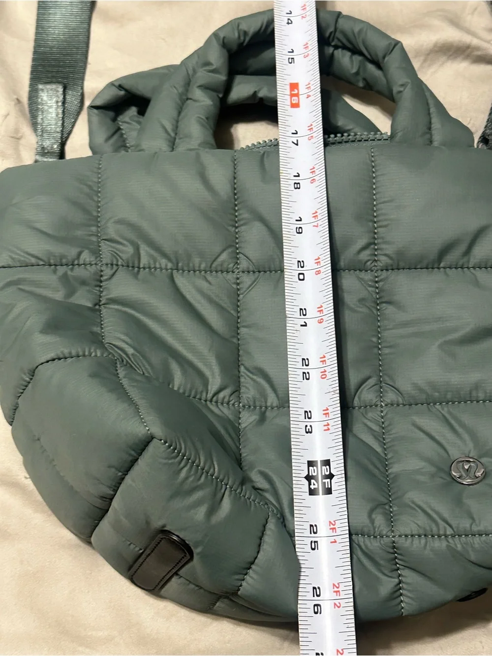 lululemon athletica Quilted Puffer Crossbody Bag in Sage